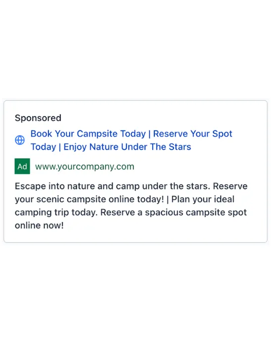 Campground - Google Ad
