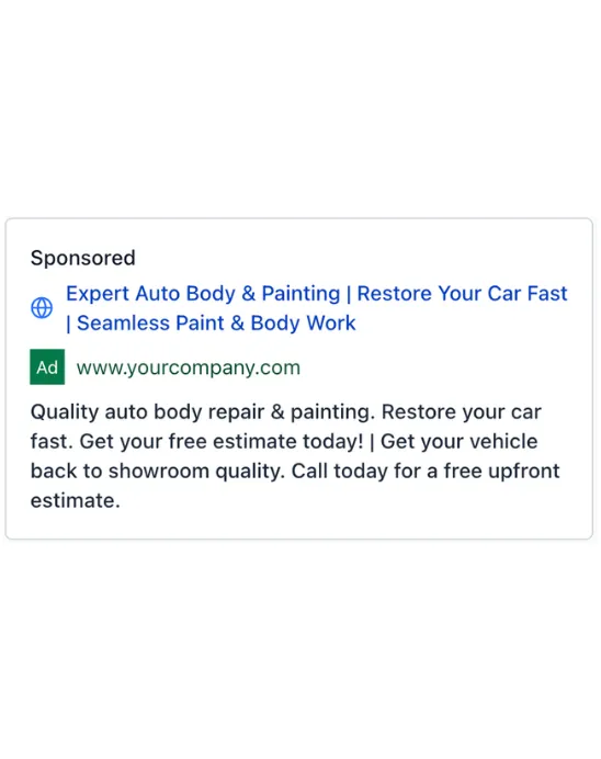 Auto Paint Shop - Google Ad