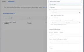 Associate Companies with Custom Objects and Opportunities