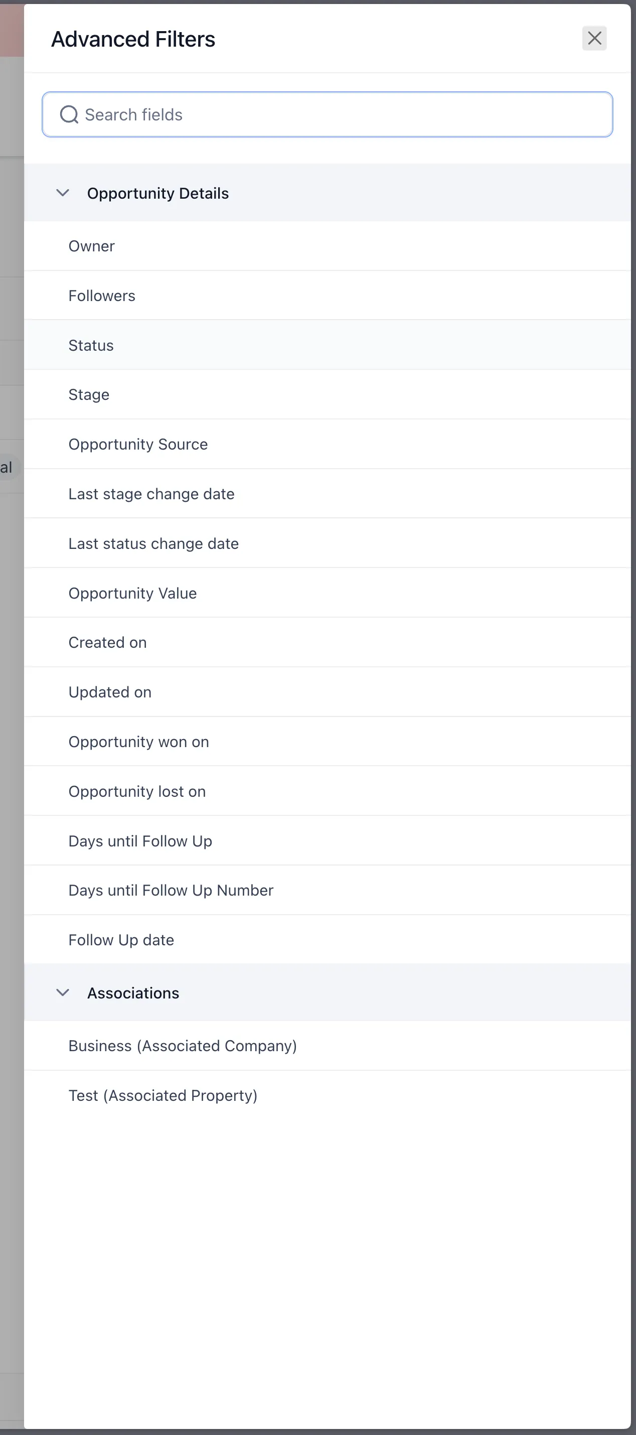 Advanced Filters overview