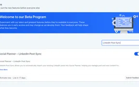 Post Sync Beta for LinkedIn and TikTok
