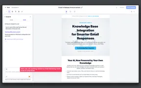 Email AI Uses Your Knowledge Base for Better Responses