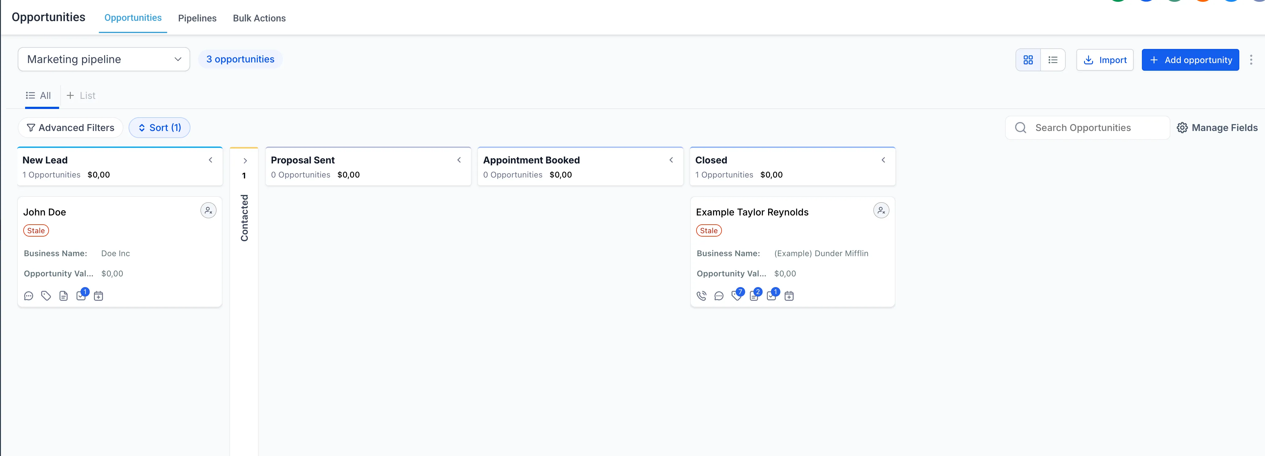 Collapsed and expanded pipeline stages
