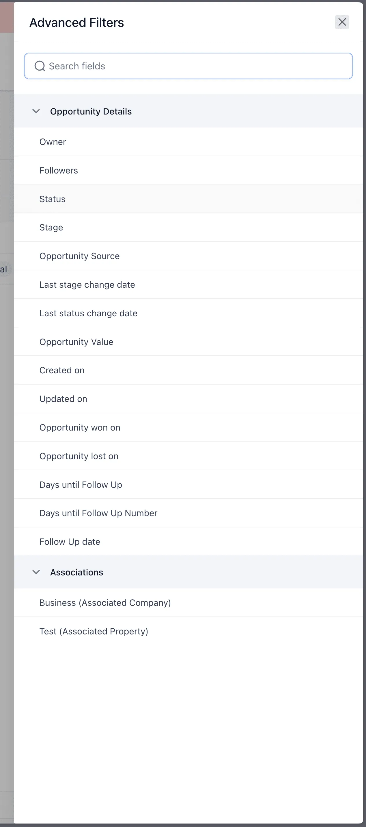 Advanced Filters overview