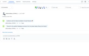 Threads Comment Management in Social Planner