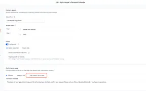 Extended Conditional Logic Support in Calendar Booking Forms