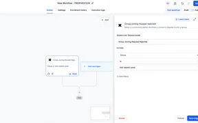 Community Workflow Triggers for Group Activity