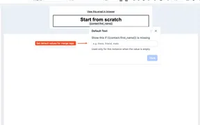 Default Values for Email Personalization