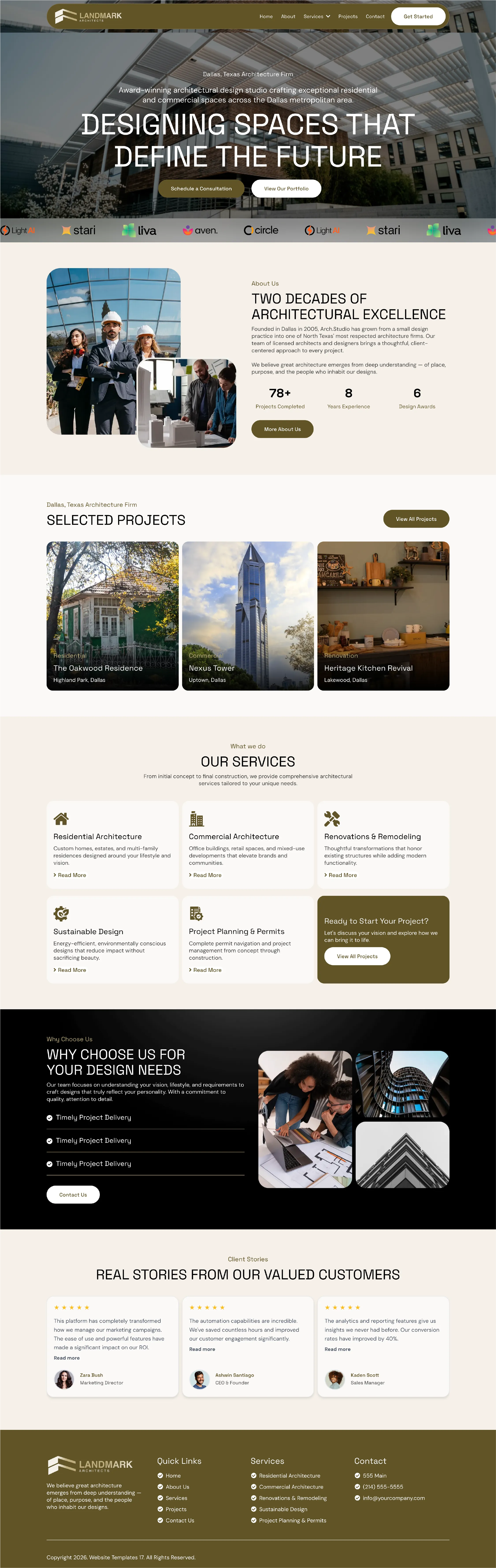 Architectural Studio - Website