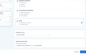 Mixed Consent Support Added to Chat Widget A2P Registration