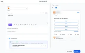 LinkedIn Poll Posts in Social Planner