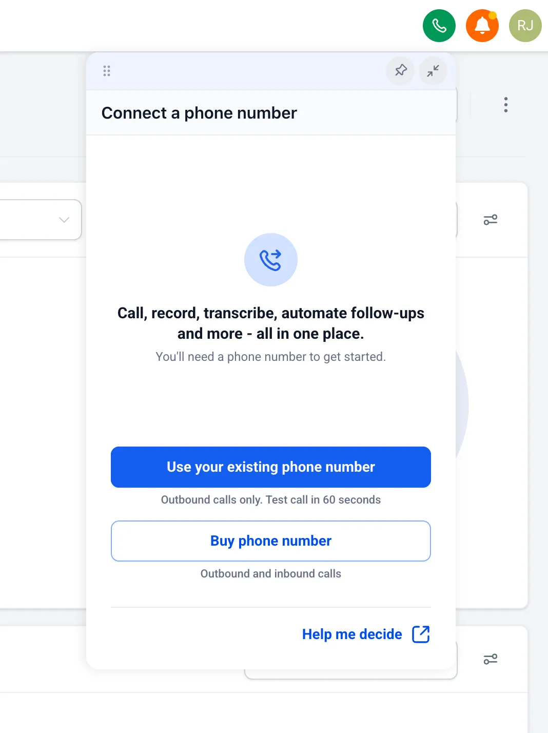Use your existing phone number