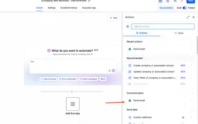 Email Actions for Company and Custom Object Workflows