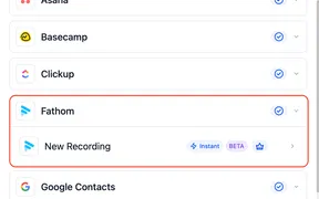 Fathom Actions and Triggers in Workflows