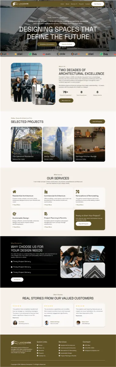Architectural Studio - Website
