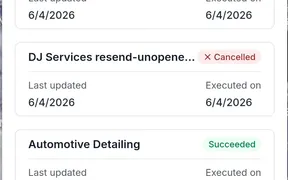 Email Campaign Analytics in SMBcrm Mobile app