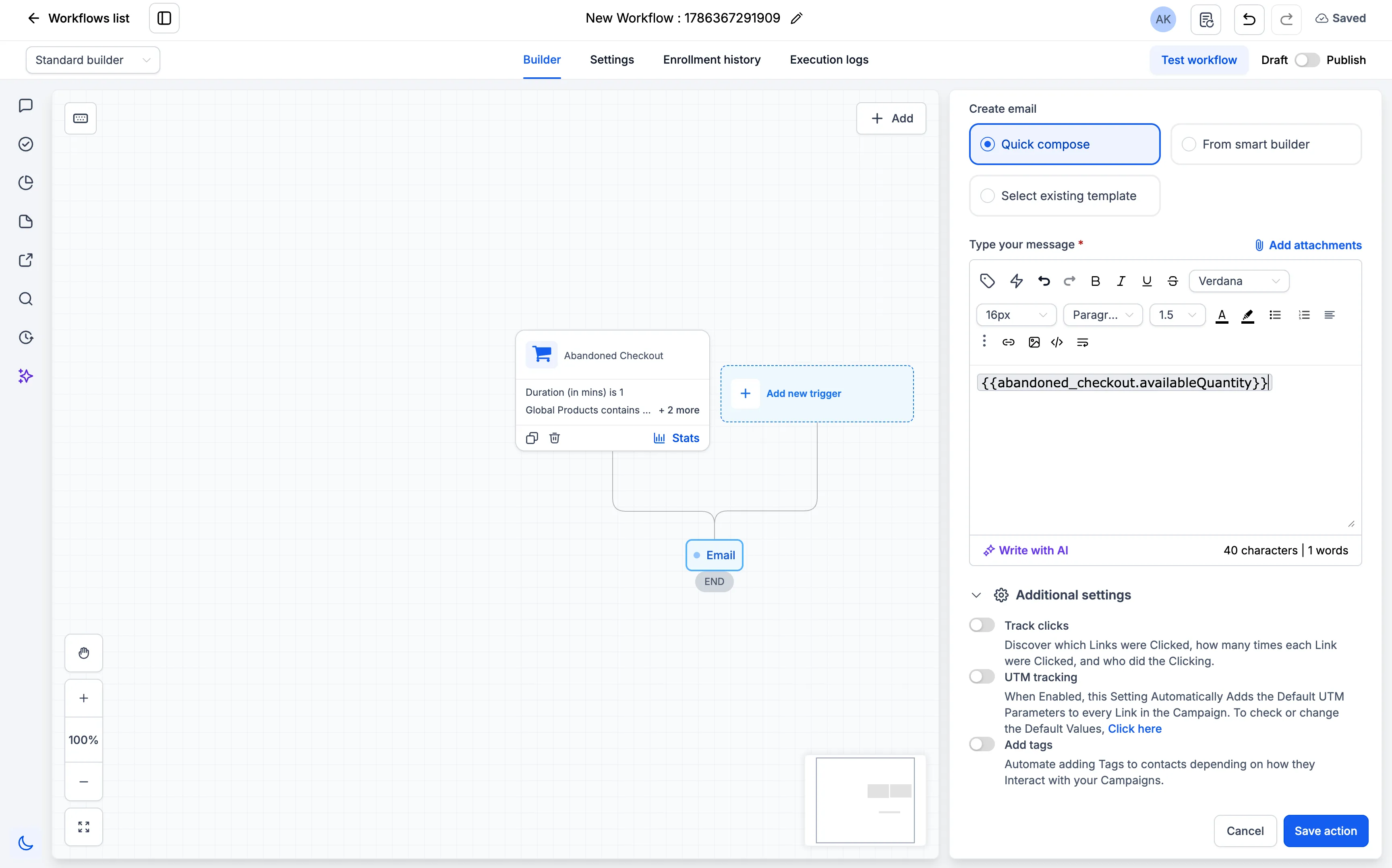 Global Products filter setup