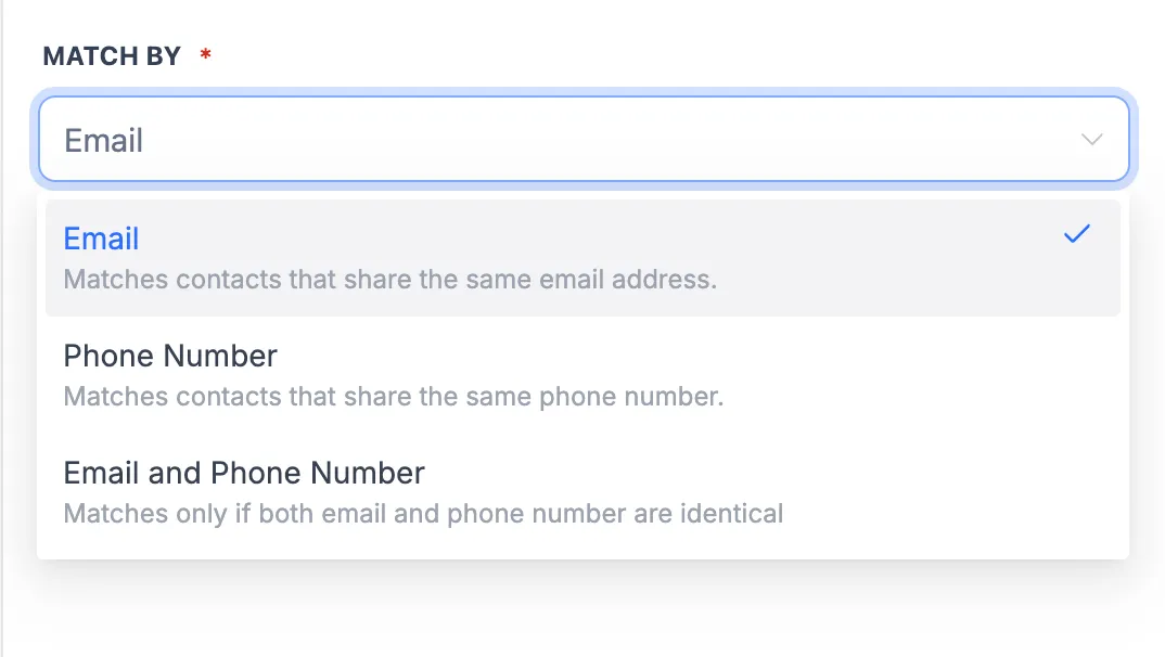 Merge Contact workflow logs