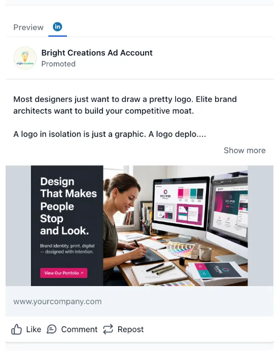 Graphic Designer - LinkedIn Ad