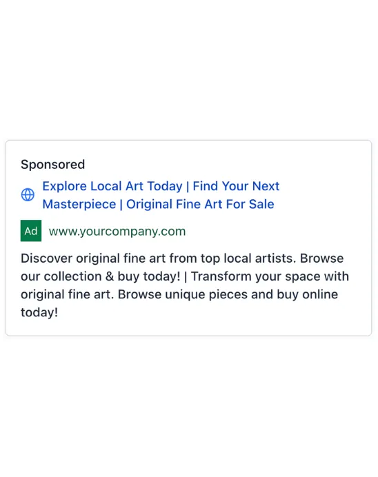 Creative Artists - Google Ad