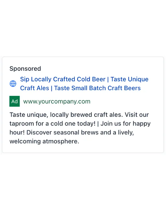 Brewpub - Google Ad