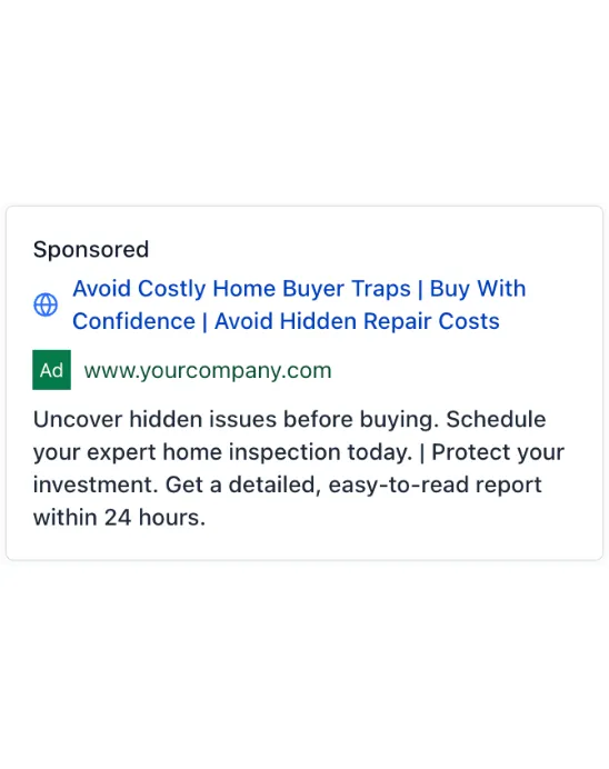 Home Inspector - Google Ad