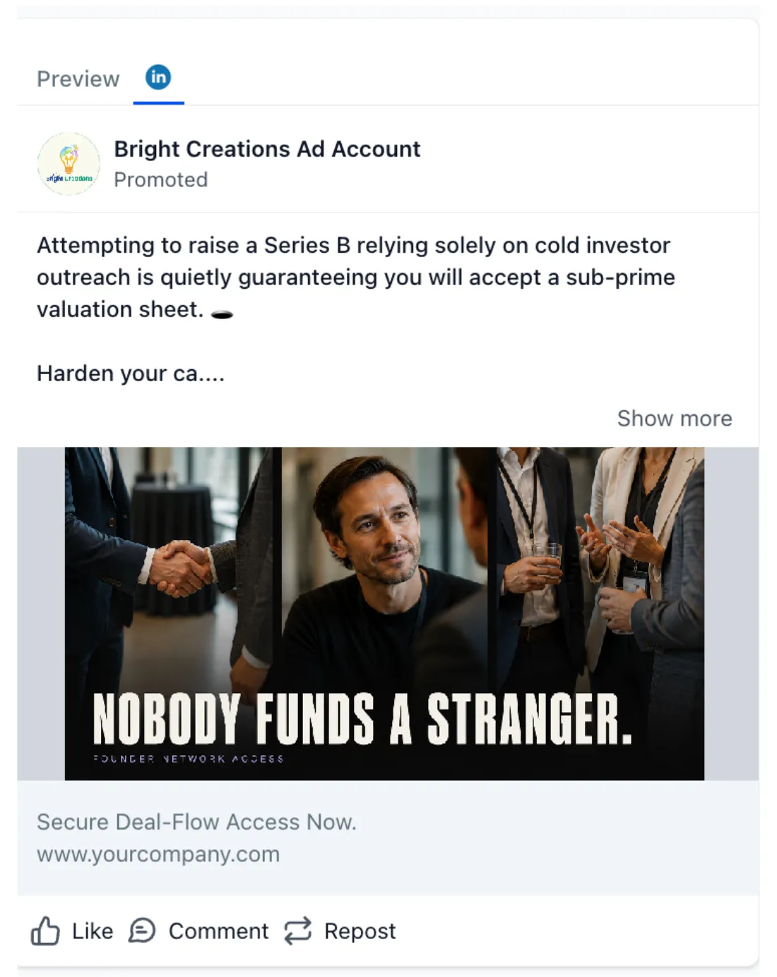 Digital Networking Services - LinkedIn Ad