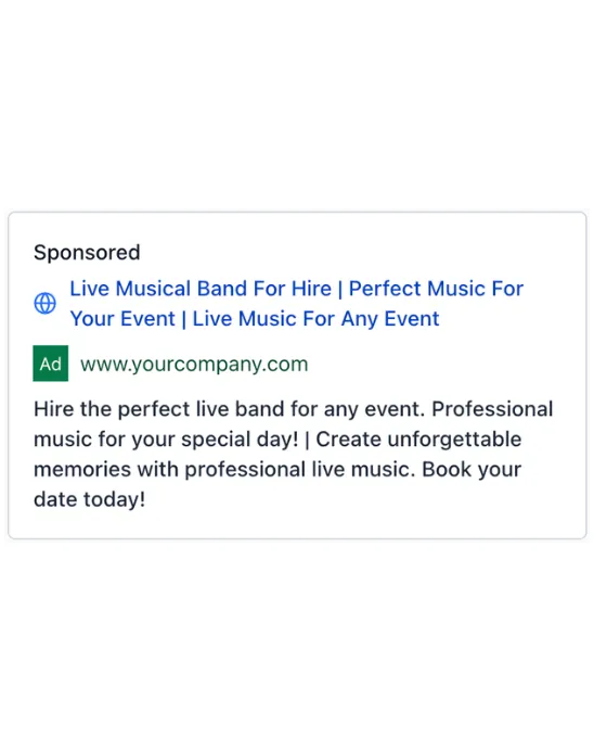 Live Band - Google Ad
