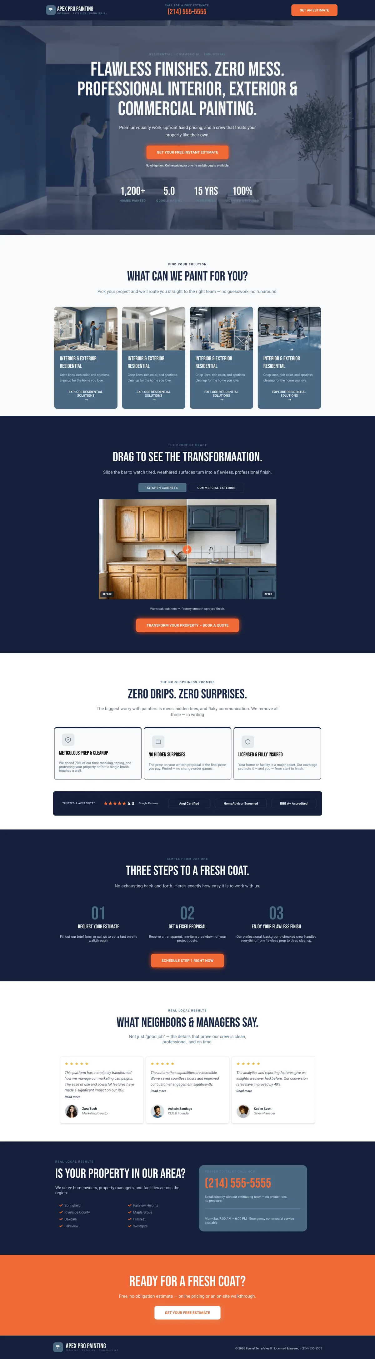 Painting Contractor - Funnel
