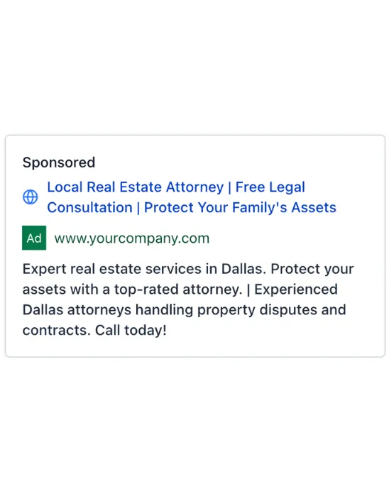 Real Estate Law - Google Ad