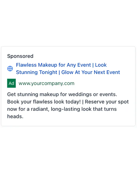Makeup Artist - Google Ad
