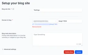 Blog Domain Management and Sitemap Improvements