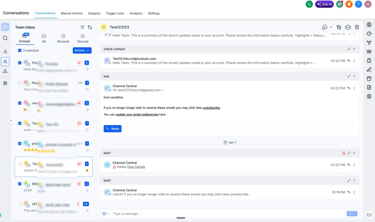 Bulk selection improvements in Conversations