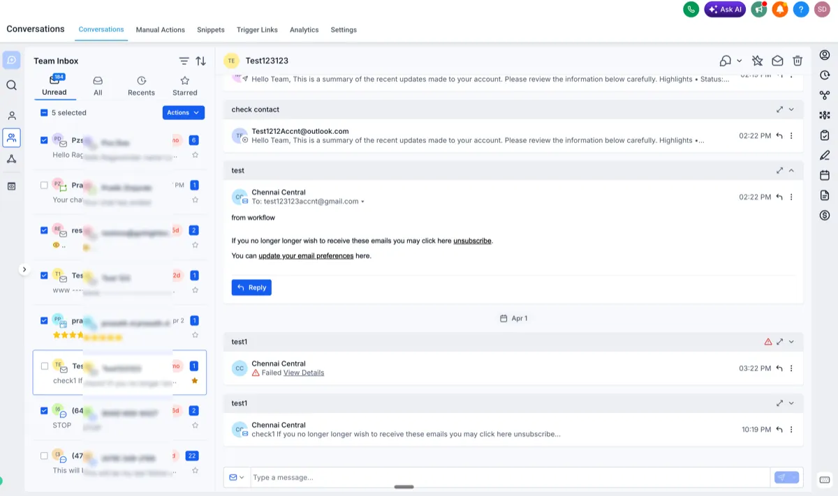 Bulk selection improvements in Conversations