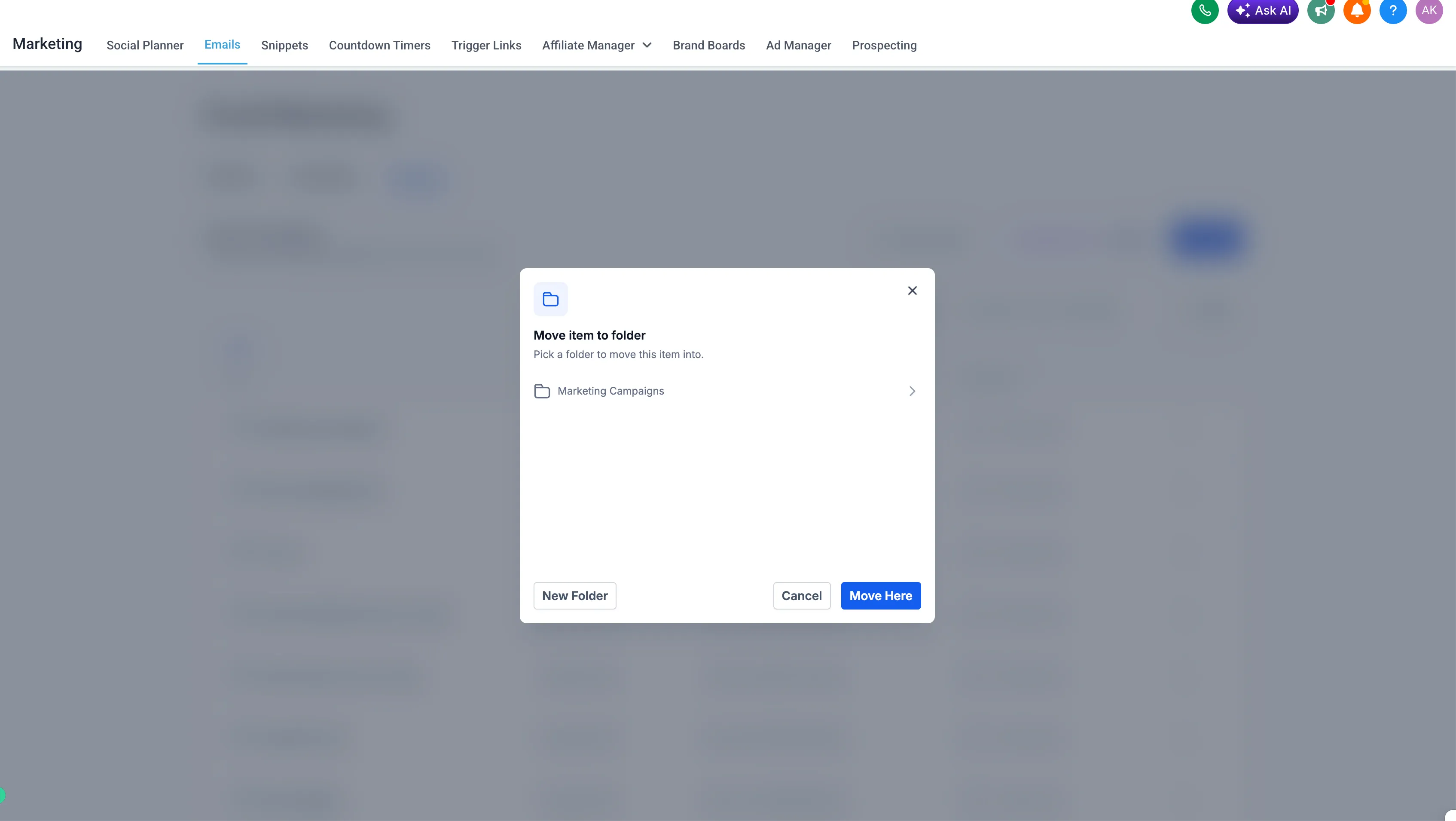 Creating a nested folder