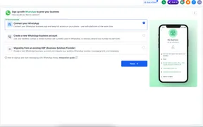 WhatsApp Onboarding Now Supports Connect, Create, or Migrate
