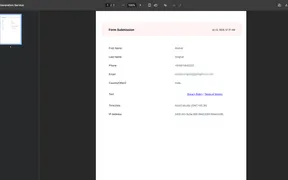 Generate Submission PDFs for Forms, Surveys, and Quizzes