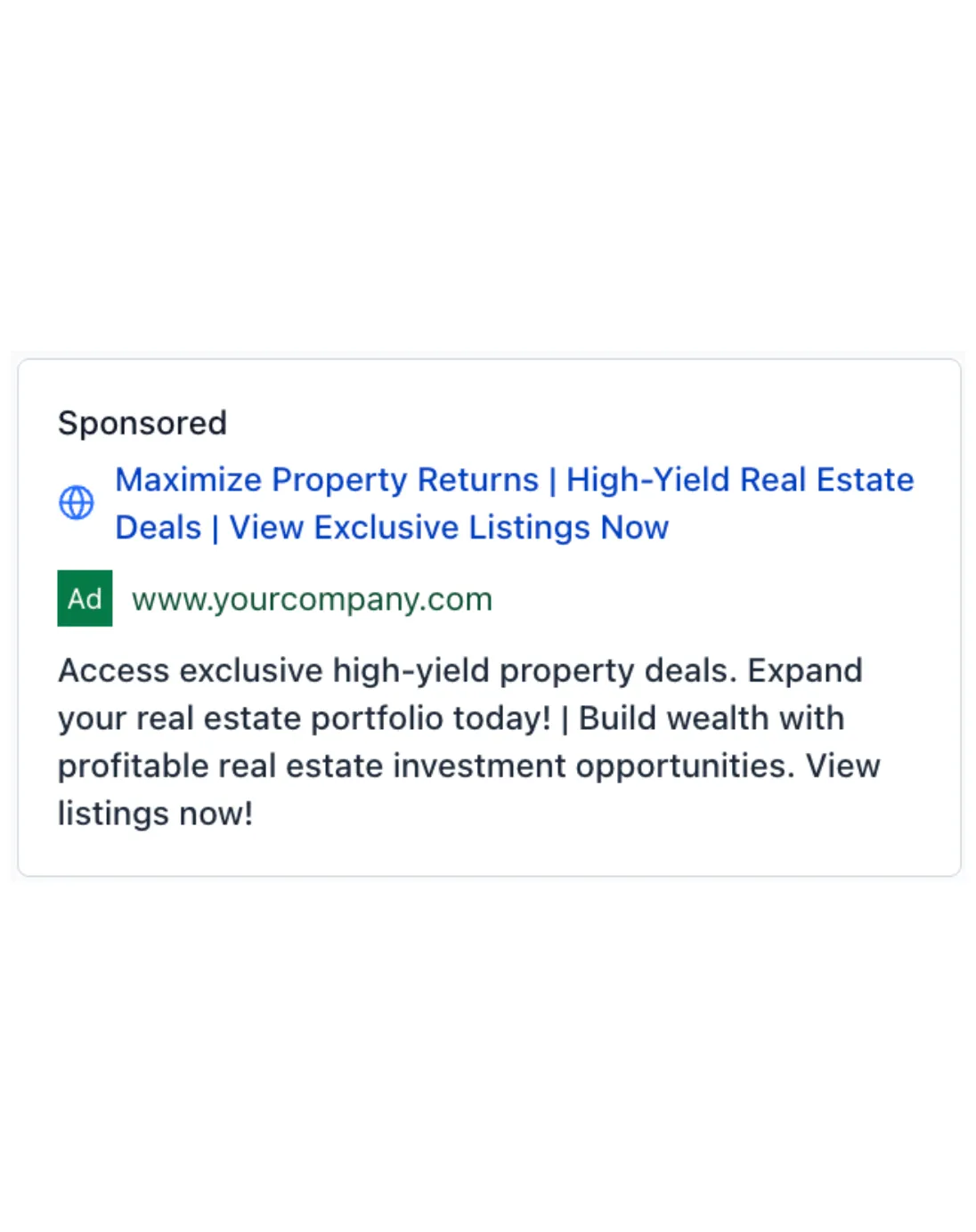 Property Investor - Google Ad