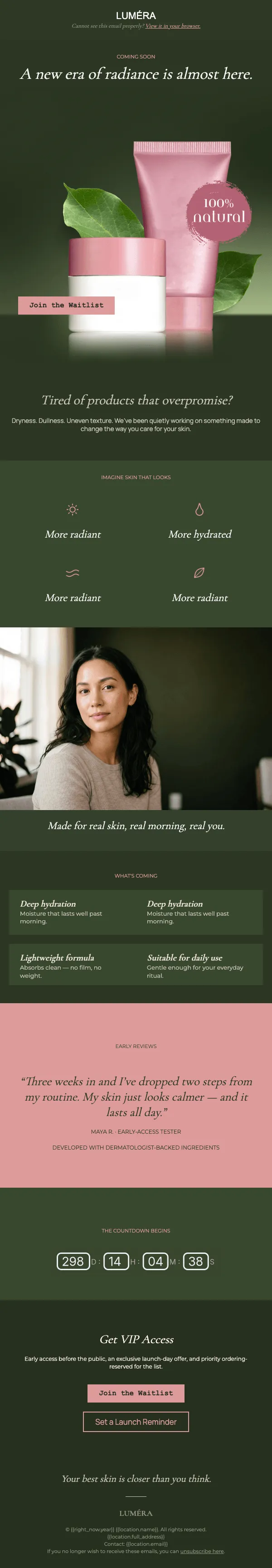 Skin Care Clinic - Email