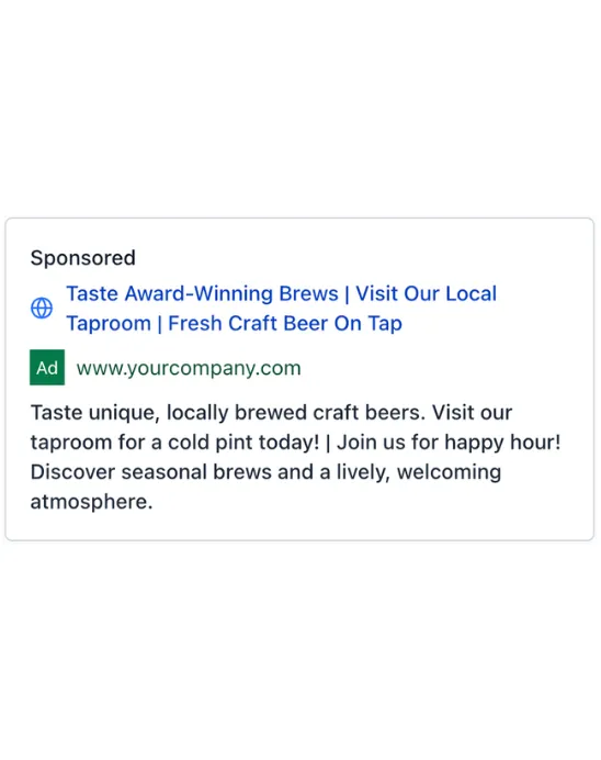 Beer Brewery - Google Ad