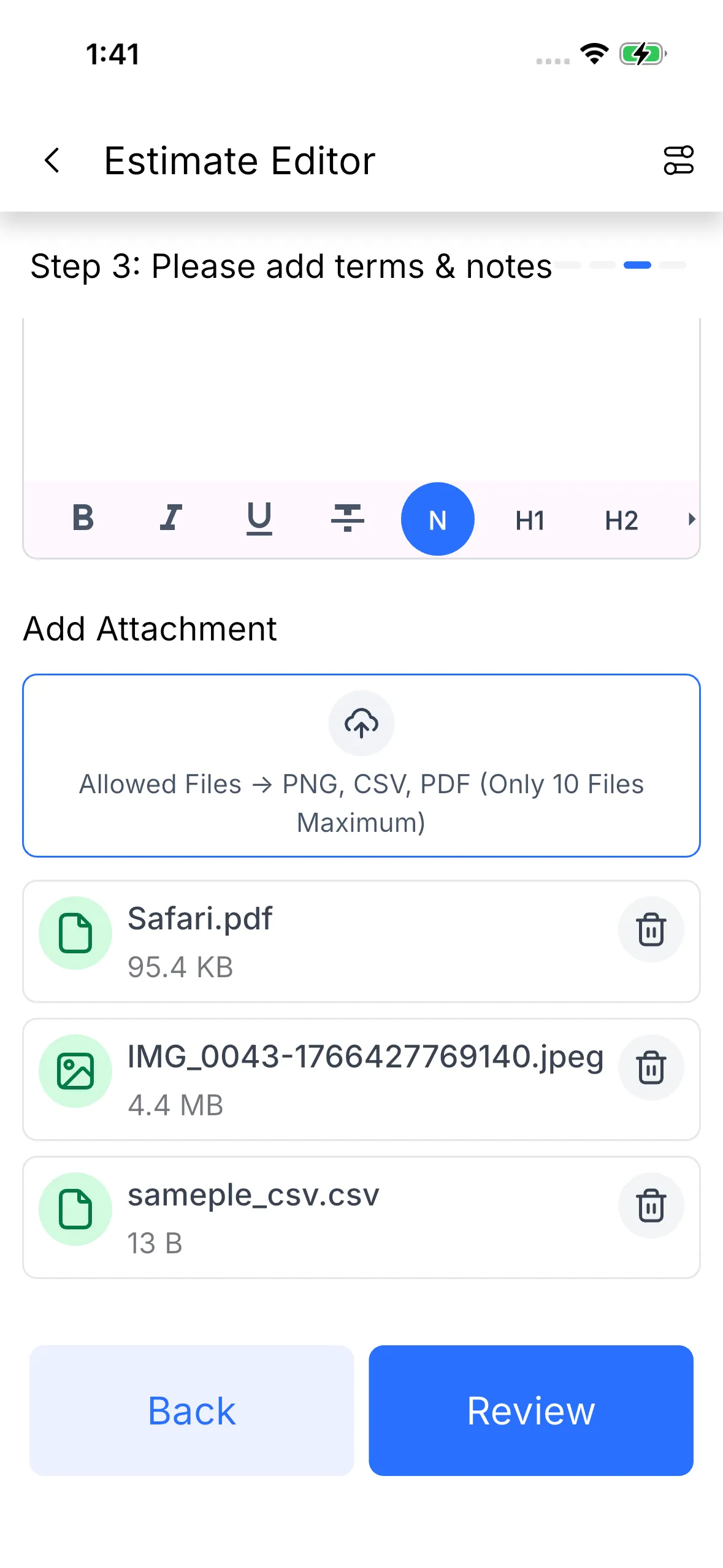 Attachment source options