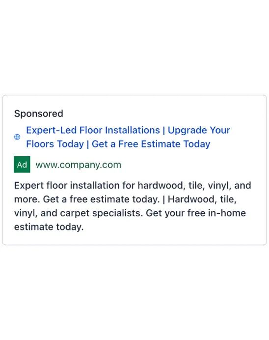 Floor Installation - Google Ad