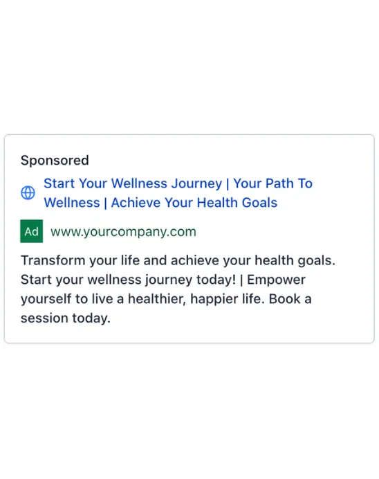 Wellness Guidance - Google Ad