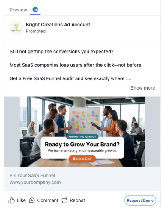 Marketing Agency - LinkedIn Ad