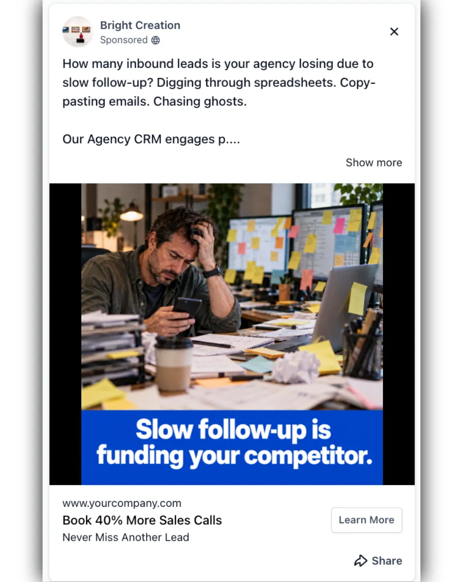 Customer Relationship Management Solutions - Facebook Ad