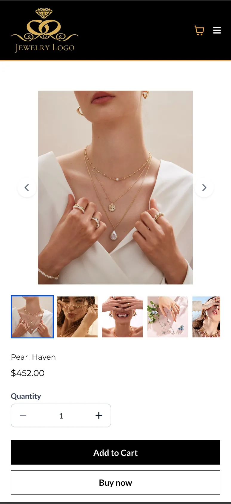 Store Builder media layout settings