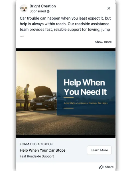 Roadside Assistance - Facebook