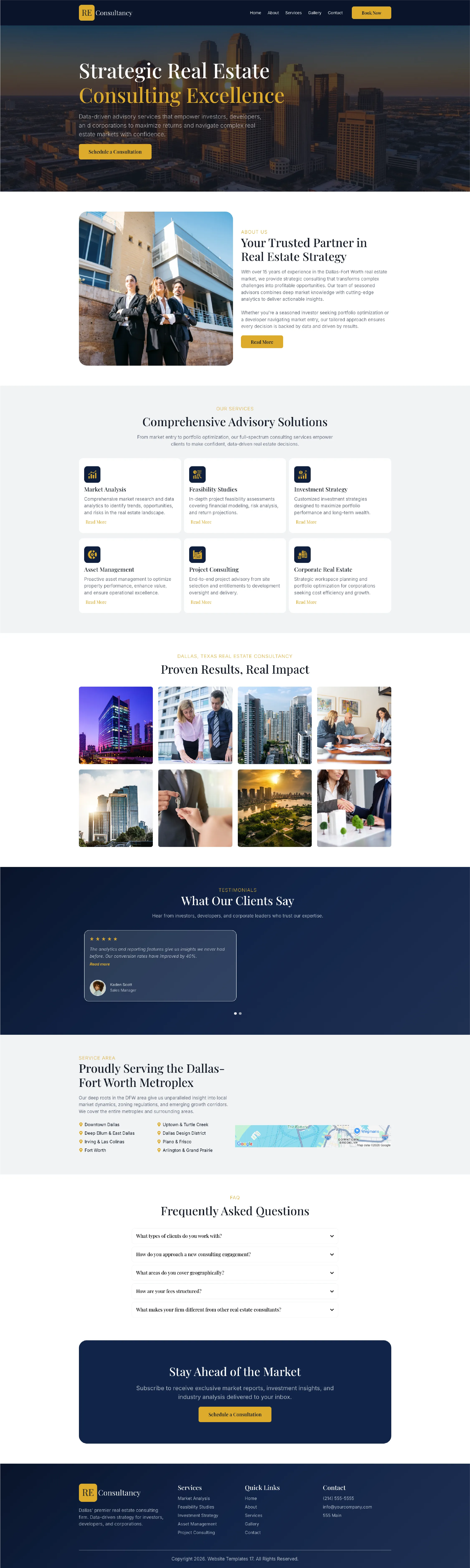 Real Estate Consulting - Website