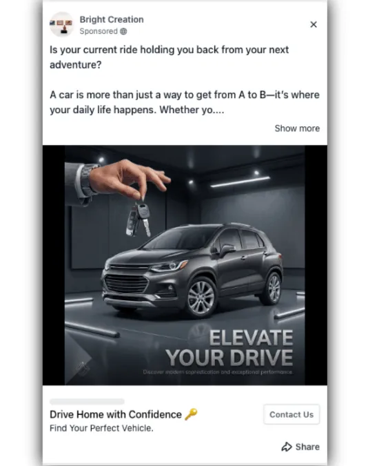 Car Dealer - Facebook Ad