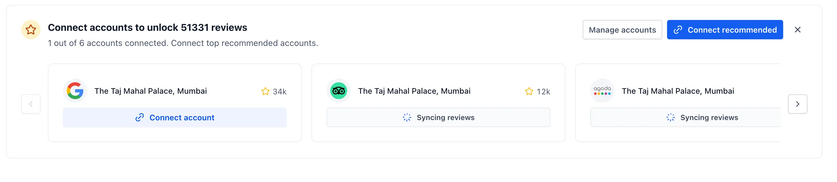 Review profile match controls